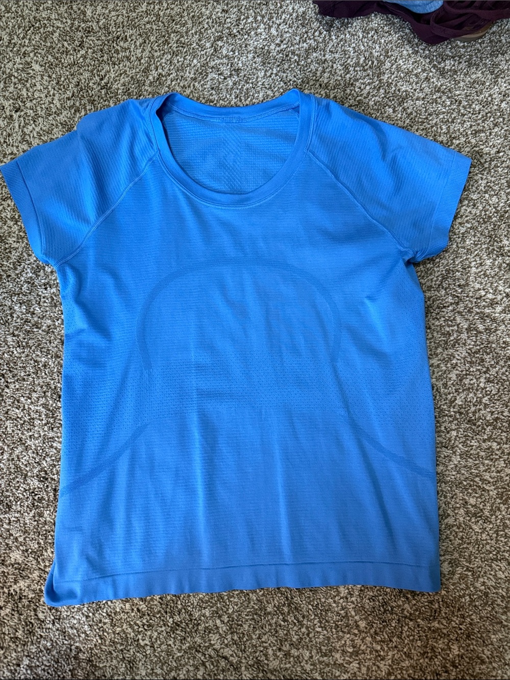 lululemon athletica Short Sleeve Top in Bright Blue